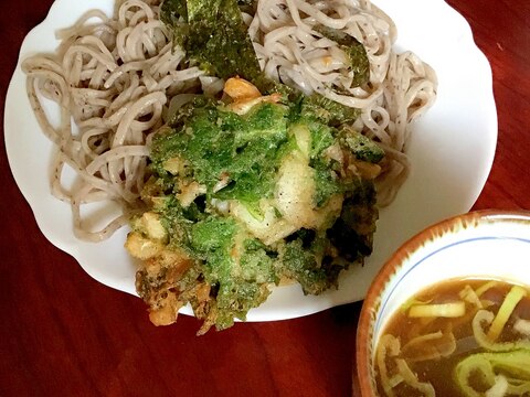 白エビと青じそのかき揚げ。